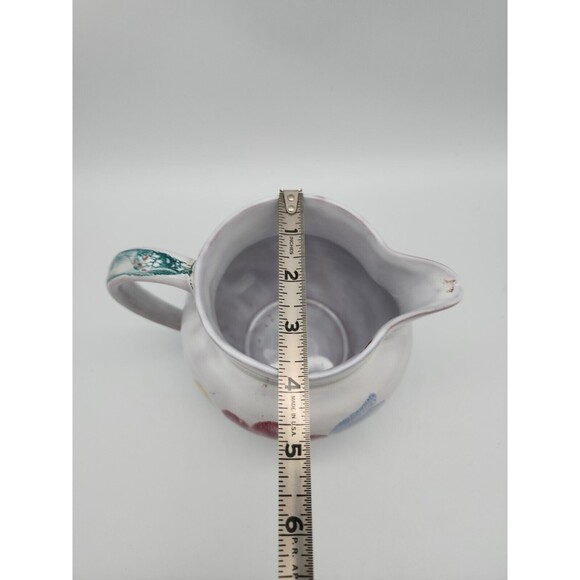 Arabian Hand Painted Pitcher Floral made In Finland 32 oz Marked CY3 - Picture 10 of 11